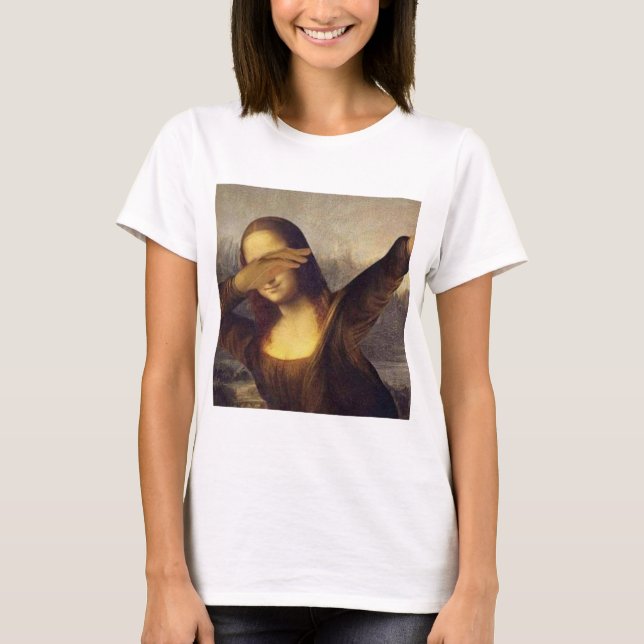 Mona Lisa Betupfen T-Shirt (Vorderseite)