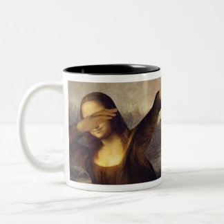 Mona Lisa Betupfen Zweifarbige Tasse