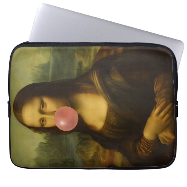 Mona Lisa Blase Pink Bubble Gum Laptopschutzhülle (Vorderseite)