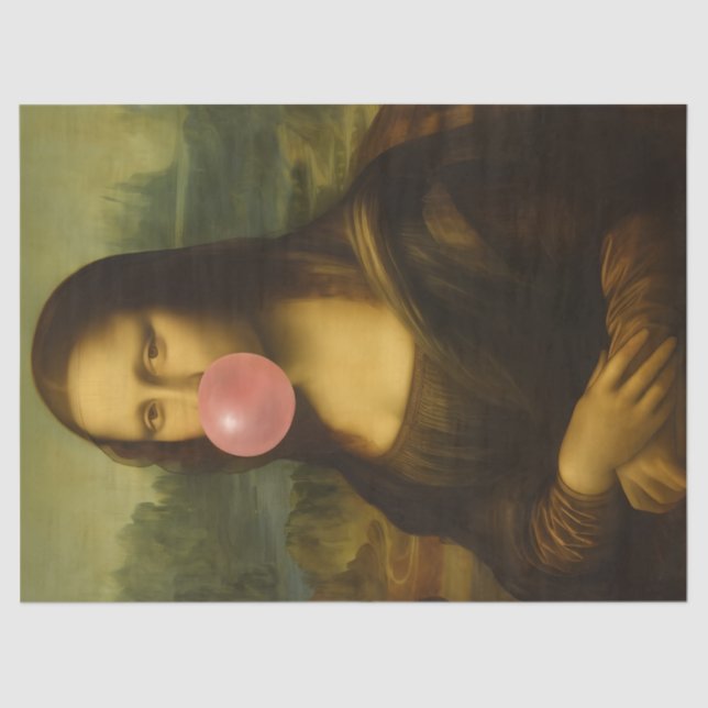 Mona Lisa Blase Pink Bubble Gum Seidenpapier (Vorderseite)