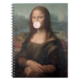 Mona Lisa Blasst Pink Bubble gum Notizblock