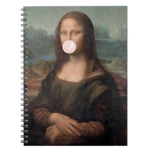 Mona Lisa Blasst Pink Bubble gum Notizblock