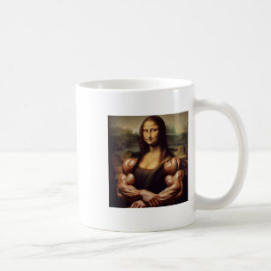 Mona Lisa Bodybuilding Funny Geschenk 4 Kaffeetasse
