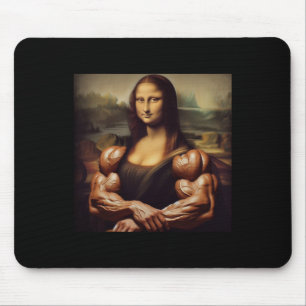 Mona Lisa Bodybuilding Funny Geschenk 4 Mousepad