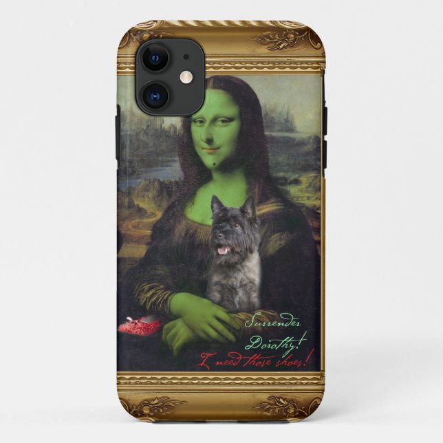 Mona Lisa böser Hexe-Telefonkasten Case-Mate iPhone Hülle (Rückseite)