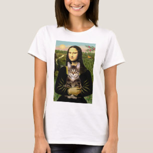 Mona Lisa - Braungetigerte Katze T-Shirt