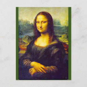 Mona Lisa by Da Vinci, Fine Art, Postkarte