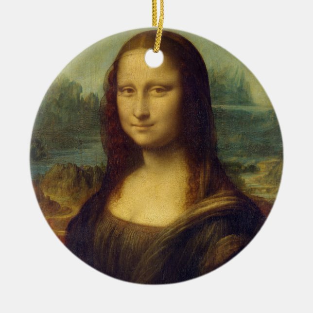 Mona Lisa by Leonardo Da Vinci Keramik Ornament (Vorne)