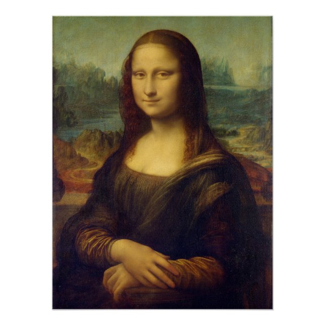 Mona Lisa By Leonardo Da Vinci Poster (Vorderseite)