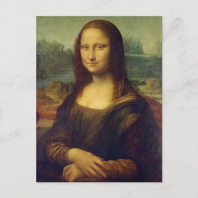 Mona Lisa by Leonardo Da Vinci Postkarte (Vorderseite)