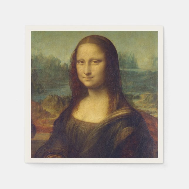 Mona Lisa by Leonardo Da Vinci Serviette (Vorderseite)