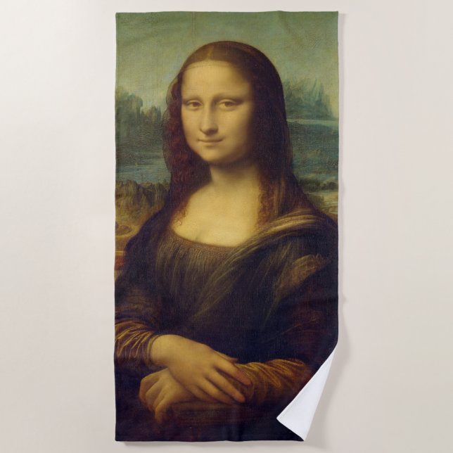 Mona Lisa By Leonardo Da Vinci Strandtuch (Vorderseite)