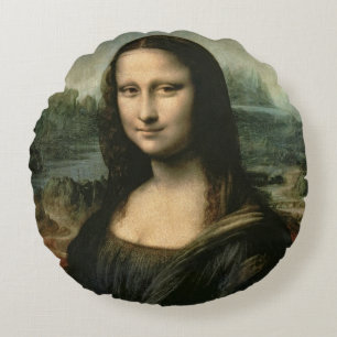 Mona Lisa, c.1503-6 2 Rundes Kissen