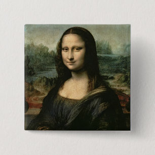 Mona Lisa, c.1503-6 (Öl auf Platte) Button