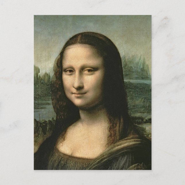 Mona Lisa, c.1503-6 Postkarte (Vorderseite)