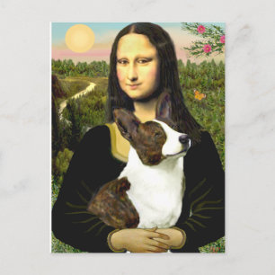 Mona Lisa - Cardigan Welsh Corgi Postkarte