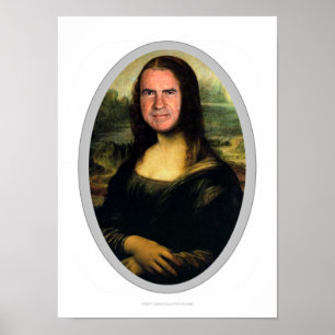 Mona Lisa Carnival Cutout Poster