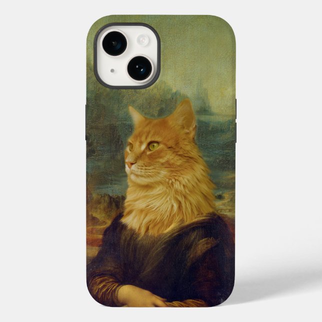 Mona Lisa Cat Case-Mate iPhone Hülle (Rückseite)
