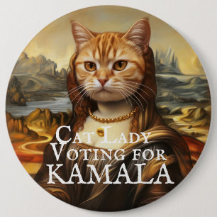 Mona Lisa Cat für Kamala Button