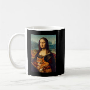 Mona Lisa + Cat T - Shirt T - Shirt Kaffeetasse