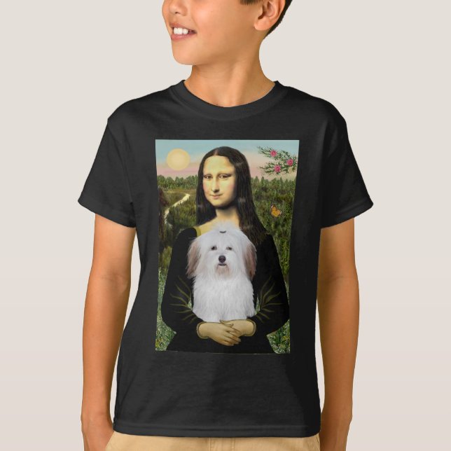 Mona Lisa - Coton De Tulear T-Shirt (Vorderseite)