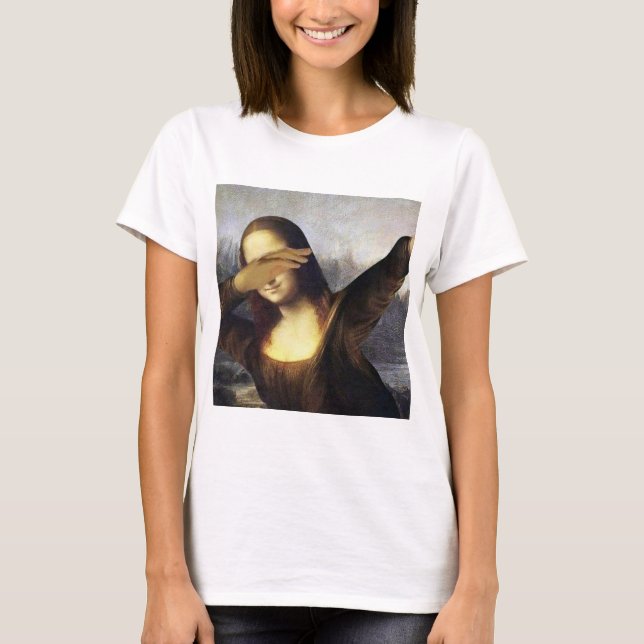 Mona Lisa Dab, PopCulture, dabbing T-Shirt (Vorderseite)