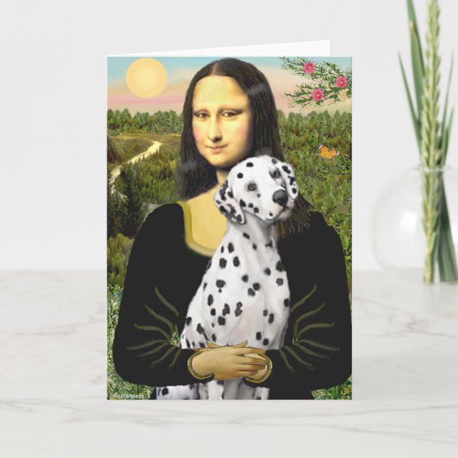 Mona Lisa - Dalmatiner Karte (Vorderseite)