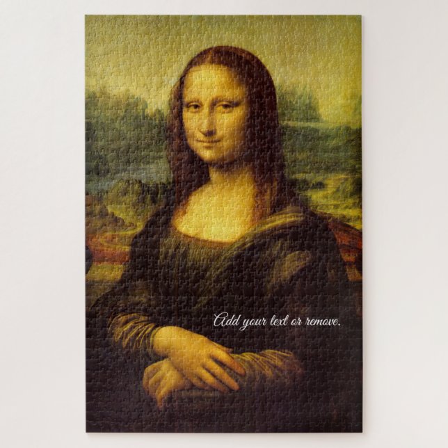 "Mona Lisa" des Malers Da Vinci aus der Renaissanc Puzzle (Vertikal)