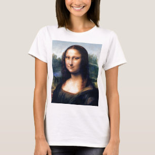 Mona Lisa (Detail) von Leonardo da Vinci T-Shirt