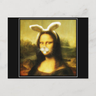 Mona Lisa, die Osterhase Feiertagspostkarte