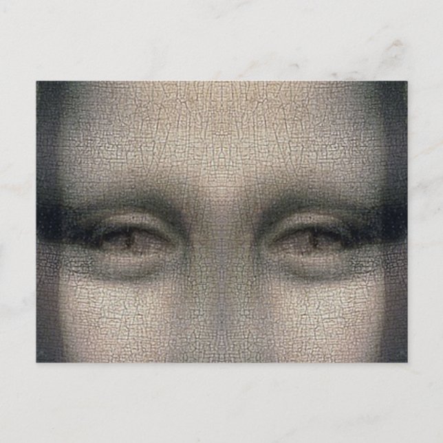 Mona Lisa Dracula Eyes Postkarte (Vorderseite)