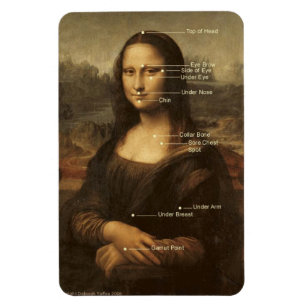 Mona Lisa EFT Stechend Weichzeichnen 4"x6" Magnet