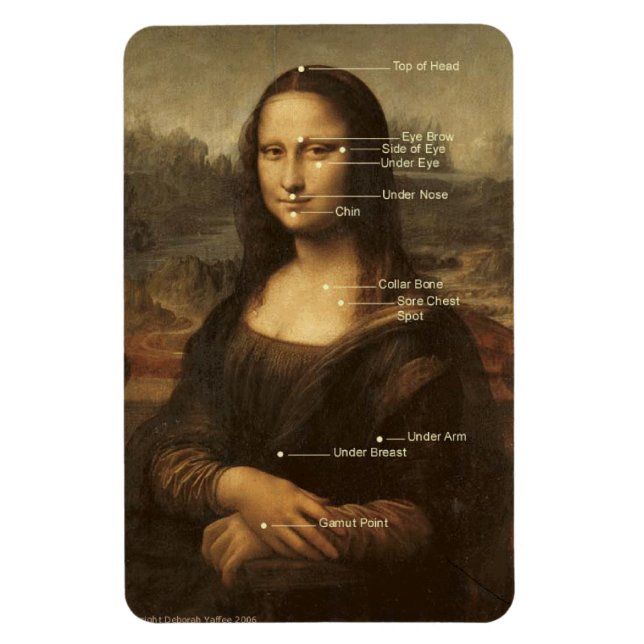 Mona Lisa EFT Stechend Weichzeichnen 4"x6" Magnet (Vertikal)