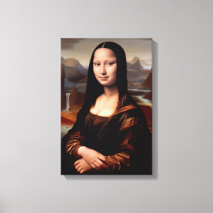 Mona Lisa: Eine zeitgenössische Reimagie II Leinwanddruck