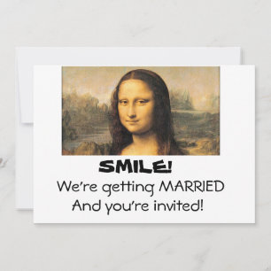 Mona Lisa, Einladung zur 12x18 Wedding