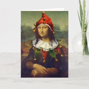 Mona Lisa Elf-Weihnachtskarte Feiertagskarte