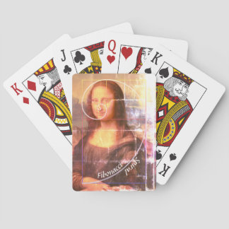 Mona Lisa Fibonacci-Spirale Benutzerdefinierter Te Spielkarten