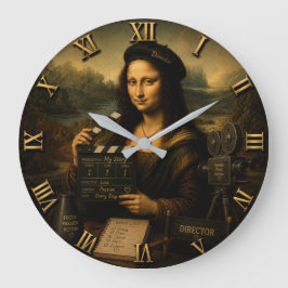 Mona Lisa Film Director Funny Movie Große Wanduhr