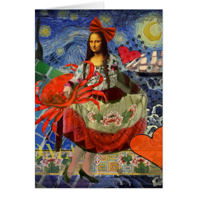 Mona Lisa Fun Zodiac Whimsical (Vorne)