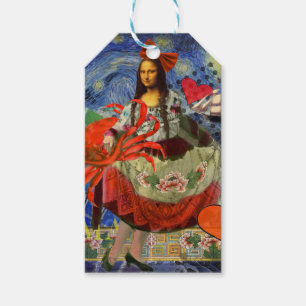 Mona Lisa Fun Zodiac Whimsical Geschenkanhänger