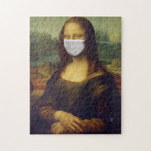 MONA LISA FUNNY MASK JIGSAW PUZZLE