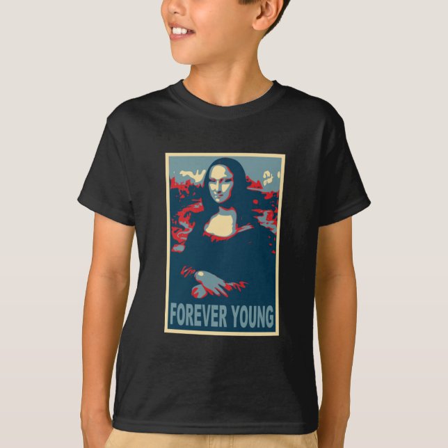 Mona Lisa für immer Junge T-Shirt (Vorderseite)