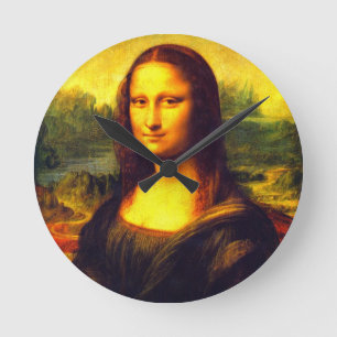 Mona Lisa Geschenk Runde Wanduhr