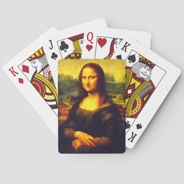 Mona Lisa Geschenk Spielkarten (Rückseite)