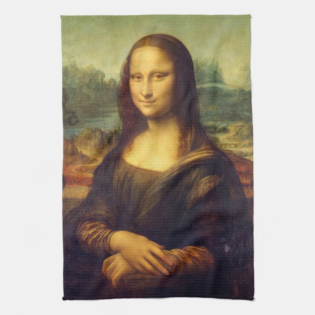 Mona Lisa Geschirrtuch (Vertikal)