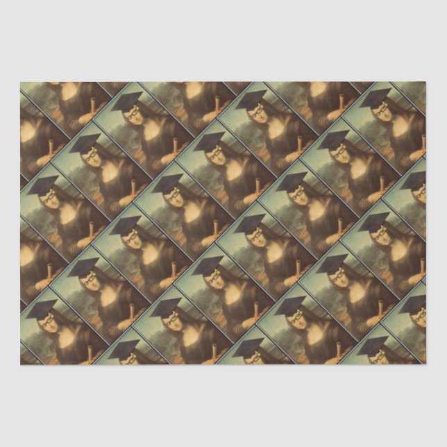 Mona Lisa Glasses Abschluss Seidenpapier (Vorderseite)