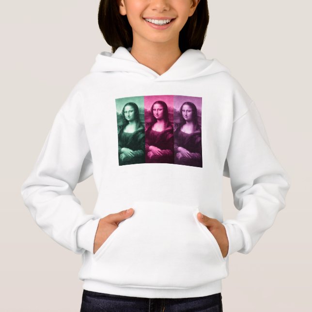 Mona Lisa Green Pink Lila Sweatshirt (Vorderseite)
