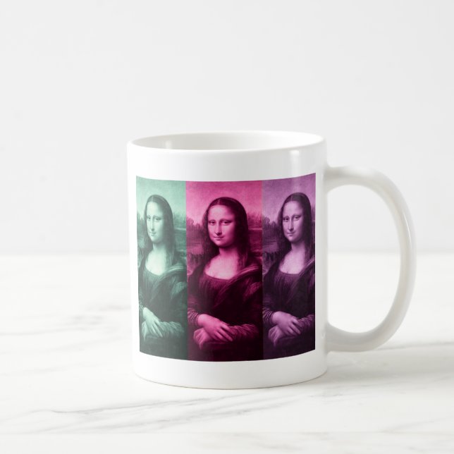 Mona Lisa Green Pink Lila Tasse (Rechts)