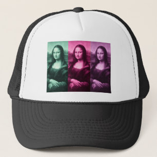 Mona Lisa Green Pink Lila Truckerkappe