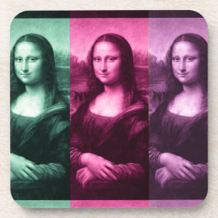 Mona Lisa Green Pink Lila Untersetzer